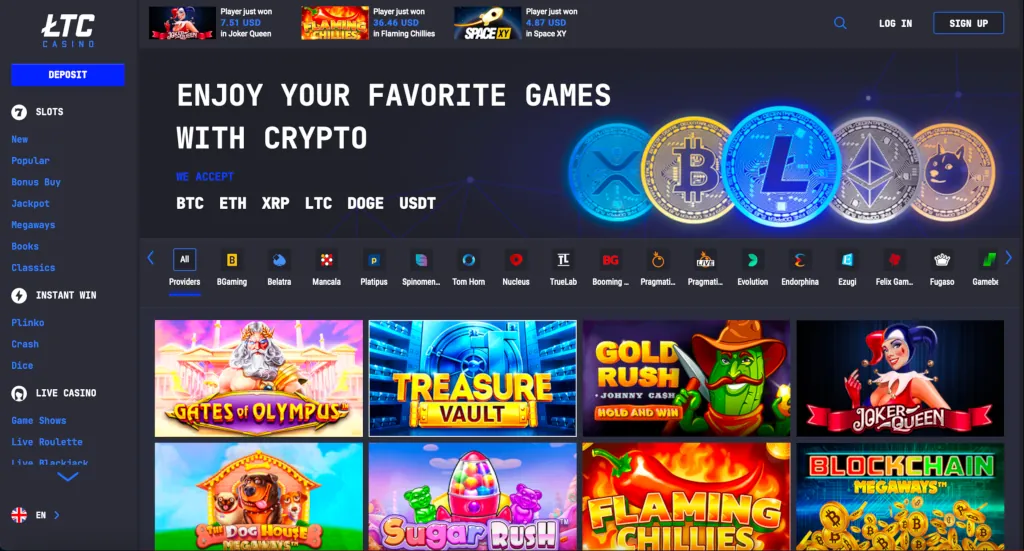 LTC Casino Review Main Page