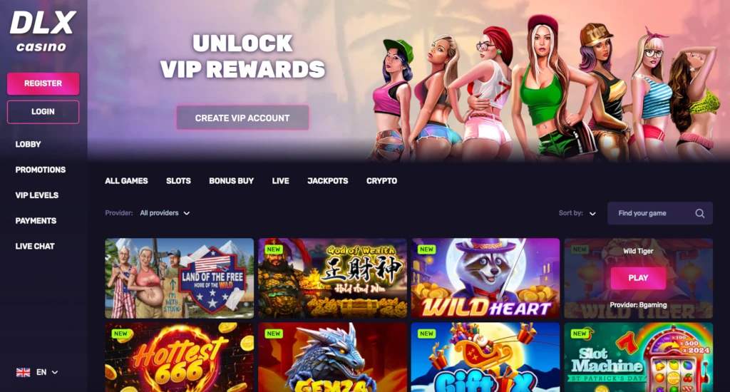DLX Casino Review Homepage